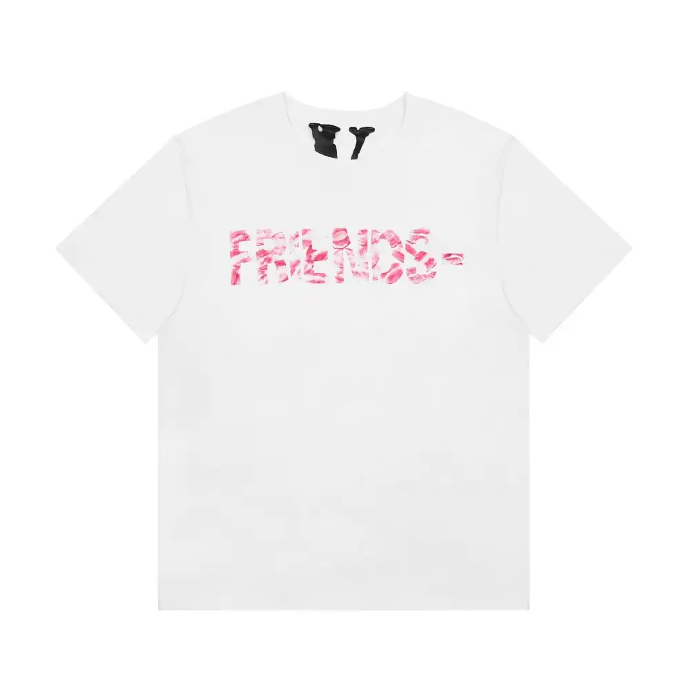 Vlone Friends - Lip Prints Big V Logo Tee (2)