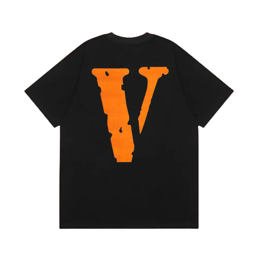 Vlone Friends Orange Big V Logo Tee (1)