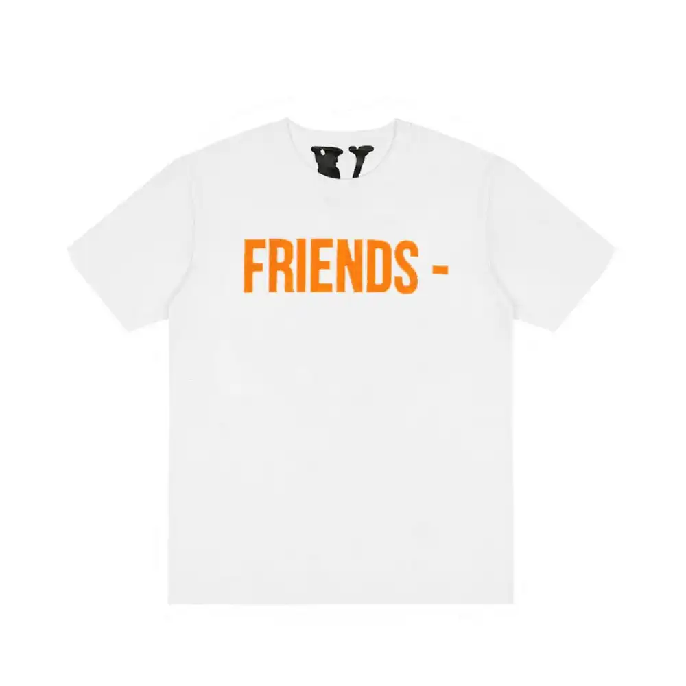 Vlone Friends Orange Big V Logo Tee (6)