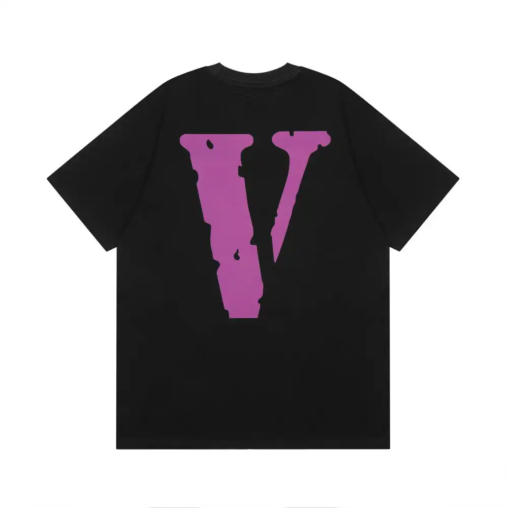 Vlone Friends Purple Big V Logo Tee (2)
