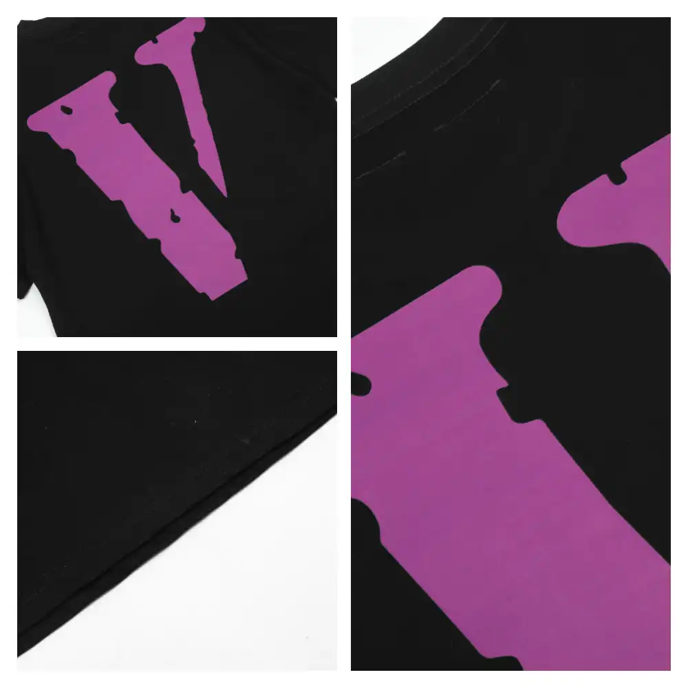 Vlone Friends Purple Big V Logo Tee (8)