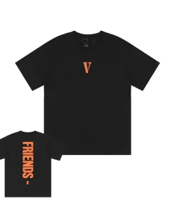 Vlone Friends - Vertical Black Tee