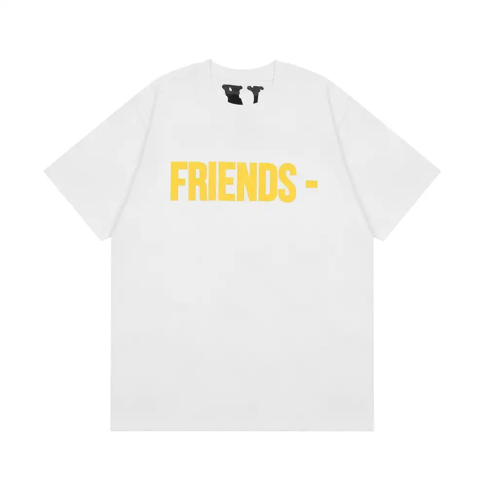 Vlone Friends - Yellow Big V Logo Tee (1)