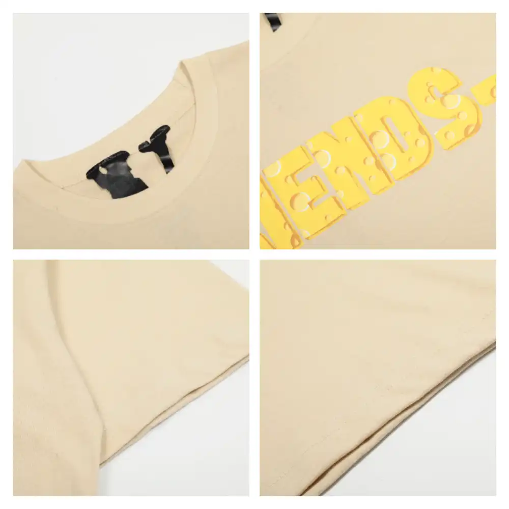 Vlone Friends - Yellow Cheese Big V Logo Tee (7)