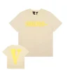 Vlone Friends - Yellow Cheese Big V Logo Beige Tee