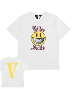 Vlone Killer Smiley Face White Tee