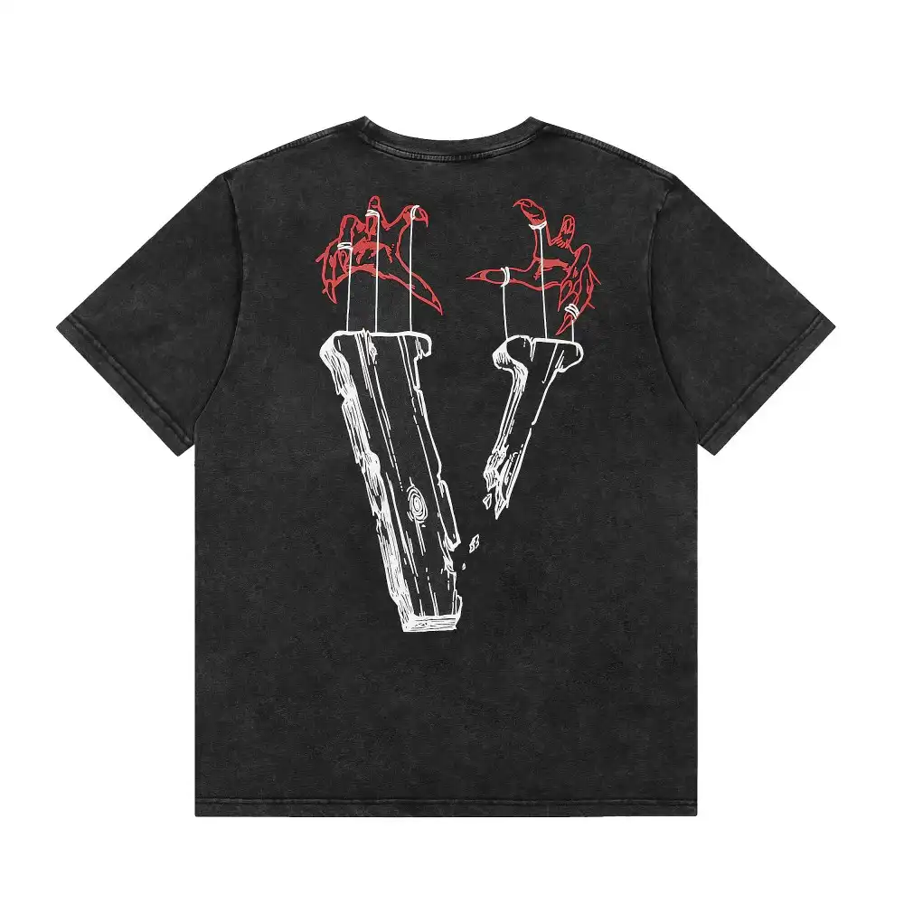 vlone Marionette Washed Retro T Shirt (1)