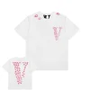 Vlone Pink Lip Prints White Tee