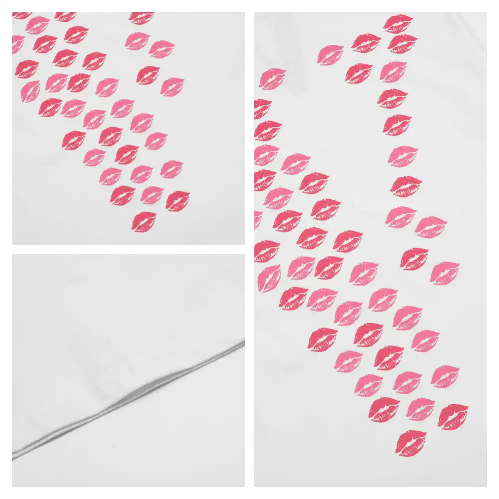 Pink Lip Prints T-shirt (10)