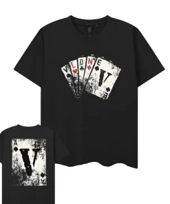 Vlone Poker Cards Black Tee