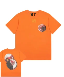Vlone Rusted Supplies Orange Tee