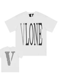 Vlone Staple 3M Reflective Big V Logo White Tee