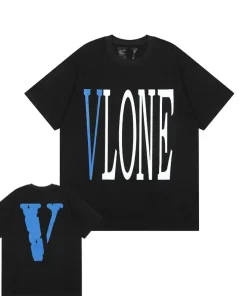 Vlone Staple Blue Big V Logo Tee