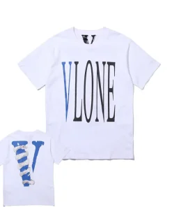 Vlone Staple Blue Snake White Tee