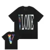 Vlone Staple Rainbow Big V Logo Black Tee