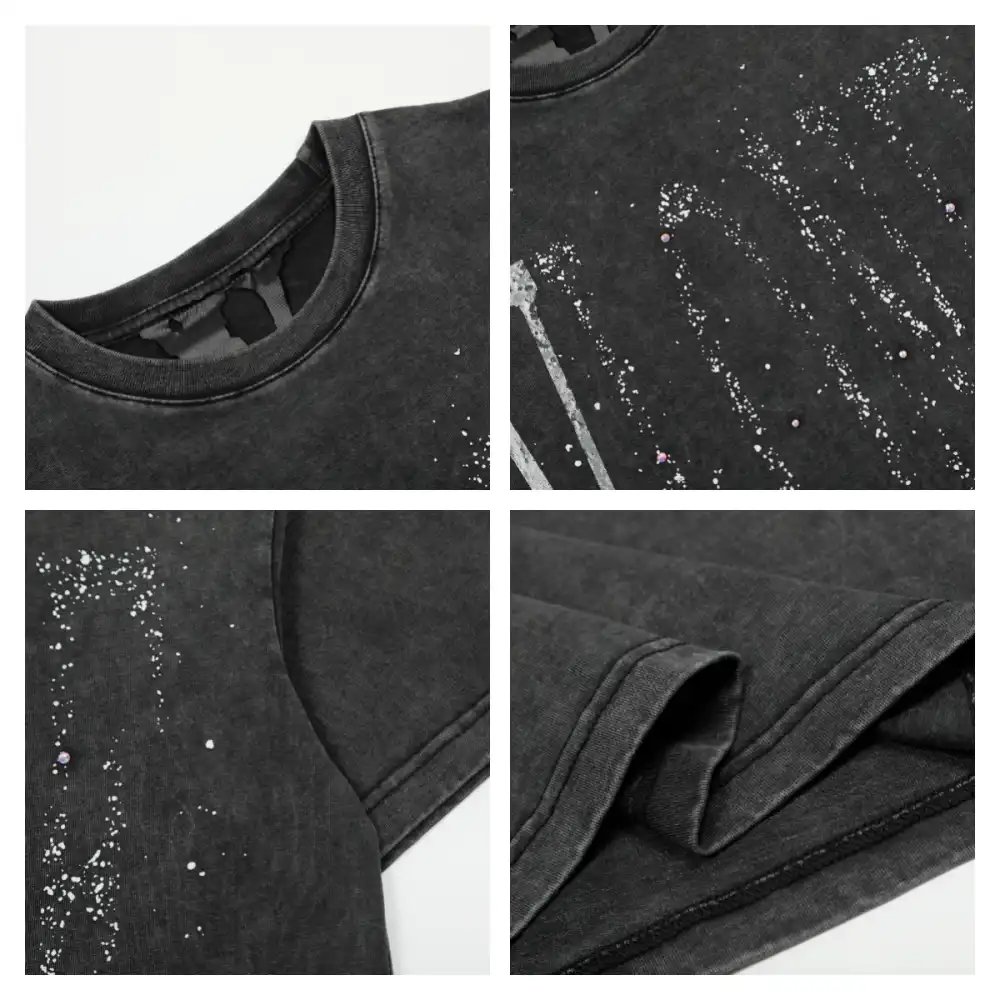 vlone Lunar Diamond Washed Retro T Shirt (2)