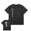 Vlone Staple Retro Lunar Diamond Washed Black Tee