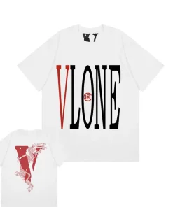 Vlone X Clot Dragon White Tee