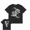 Vlone X Juice Wrld Fighting Demons Bones Black Tee