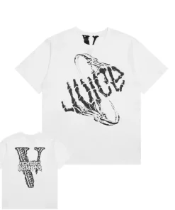 Vlone X Juice Wrld Fighting Demons Bones White Tee