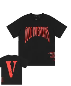 Vlone X Nav Good Intentions Black Tee