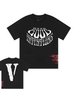 Vlone X Nav Good Intentions Dead Black Tee