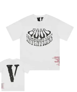 Vlone X Nav Good Intentions Dead White Tee