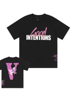 Vlone X Nav Good Intentions Doves Black Tee