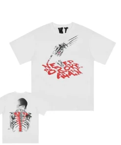 Vlone X Never Broke Again Bones White Tee