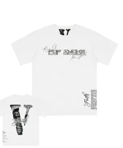 Vlone X Pop Smoke X Faith King Of New York White Tee