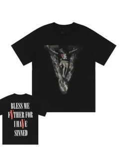 Vlone X Saint Michael Black Tee