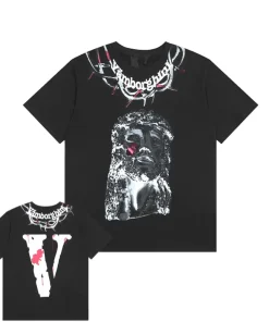 Vlone Yams Day Jesus Piece Black Tee